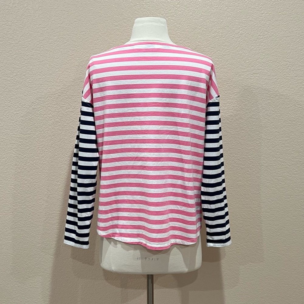 Vineyard Vines Pink and Navy Striped Top - Picture 9 of 15